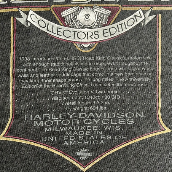 Road King Classic Collectors Edition Harley-Davidson 
T-Shirt - Picture 7 of 13